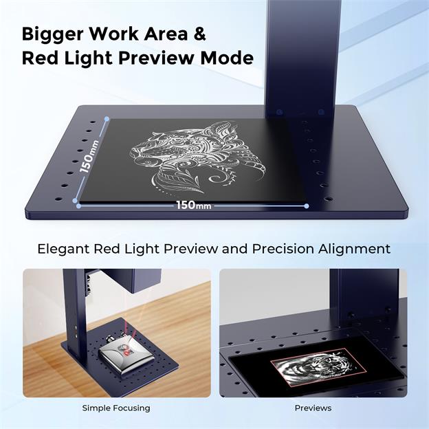 G2 MAX 50W Metal & Plastic Fiber Laser Engraver