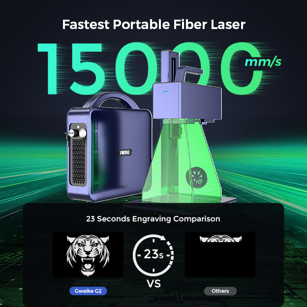 GWEIKE G2 20W/30W/50W Portable Fiber Laser Engraver